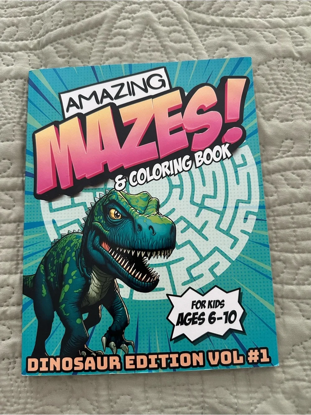 Dinosaur Edition Mazes & Coloring Book